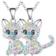 thumbnail image 1 of Dije Gatita y Cadena, MXKCE-002, 2Pzas, Gato/Circonia, Plata, Metal, Cadena y Dije, 1 of 3