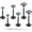 Black CZ-2/3/4mm, variant on 20G Flat Back Earrings Stud G23 Titanium Threadless Tragus Labret Cartilage Lip Medusa Conch Body Piercing Jewelry Hypoallergenic for Women Men