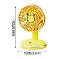 thumbnail image 3 of Ventilador de escritorio portátil recargable con base redonda, ventilador de refrigeración compacto para uso en interiores y exteriores, ideal para el hogar, la oficina, el camping y como regalo., 3 of 6