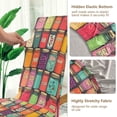 thumbnail image 5 of Yayeee 2 Pack Dining Chair Covers Stretch Parson Chairs Slipcovers Seat Protector, Beige Jar, 5 of 6