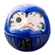 thumbnail image 1 of Figura de cerámica Daruma, escultura en miniatura, arte de mesa para celebración de deseos de la suerte Azul, 1 of 9