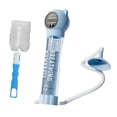 thumbnail image 2 of Dispositivo portátil de ejercicios de respiración con mancuernas para el hogar para el bienestar pulmonar. Azul con orejas, 2 of 9