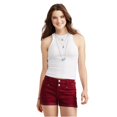 thumbnail image 2 of Camiseta sin mangas acanalada Aeropostale para mujer, blanca, grande Aeropostale  Camiseta sin mangas, 2 of 2