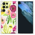 thumbnail image 1 of Summer Flower Case for Samsung Galaxy S22 Ultra,Aesthetic Colourful Floral Plant Case for Men Women,Unique Soft TPU Bumper Case Cover, 1 of 5