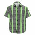 thumbnail image 1 of Camisas Para Hombre SLIM FIT NEGOCIO TENDENCIA PERSONALIDAD MODA ESTAMPADO CAMISA DE MANGA CORTA HOMBRE (A, L), 1 of 4