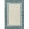 thumbnail image 3 of BoutiqueRugs Padada Bordered Navy Wool Area Rug - Navy, Teal, Pale Blue - 8' Round, 3 of 13