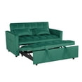 thumbnail image 2 of Hommoo 3 in 1 Convertible Pull Out Sofa Bed, Loveseat Sleeper Sofa, Green, 2 of 7
