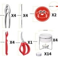 thumbnail image 6 of WhiteRhino Crab Crackers and Tools ,4 Lobster Crackers,33 Pieces Seafood Tools Set for Serving Crab Boil Party Supply,Red, 6 of 9