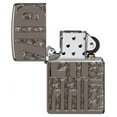 thumbnail image 6 of Zippo Reverse Carve Zippo Design Armor Black Ice Pocket Lighter, 6 of 8