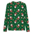 thumbnail image 5 of Blouses pour Femmes Noël Femmes Manches Longues Décontractées Imprimé Col Rond T-Shirt Ample Blouse Hauts Mignons Hauts pour Femmes en Liquidation, 5 of 5