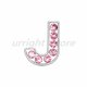 thumbnail image 3 of Dijes con letras deslizantes del alfabeto, aleación de 8 mm, diamantes de imitación rosas, 1 unidad, aptos para pulseras, collares para mascotas, fabricación de joyas, regalo para mujeres y niños, 3 of 5