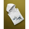 thumbnail image 3 of Watercolor Swordfish Hoodie Men -Image by Shutterstock, Male Large, 3 of 4