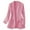 Pink, variant on Gmluru Womens Casual Blazers White Solid Color Long Sleeve Lapel Real Pocket Suit Jacket Lightweight Suit S-3XL