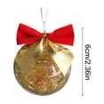 thumbnail image 3 of Clear Ball Christmas Ornaments with Bow, 2.4" Mini Clear Ball Party Hanging Decorations, Christmas Tree Hanging Ornaments Balls for Stocking Stuffer Party Winter Gift, 3 of 7