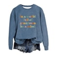 thumbnail image 2 of Women Casual Long Sleeve Sweatshirts Oversized Crewneck 2026 Spring Tunic Tops Letter Print Fall Y2K Basic Pullover, 2 of 5