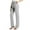 Gray, variant on Sakmal Work Womens Pants Khakis Straight Leg Trousers High Waisted Solid Black Pants with Pockets