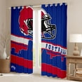 thumbnail image 2 of Homewish Football Sport Game Curtains Pack of 2 (42x84 Each),Rugby City Curtains Blackout,Red Blue Bedroom Curtains For Kids,Luxury Bedroom Decor, 2 of 6