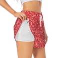 thumbnail image 1 of Balery Beef2 Pantalones cortos deportivos para mujer con forro y dos bolsillos, elásticos, para entrenamiento, gimnasio, yoga-Small, 1 of 7