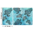 thumbnail image 3 of WIRESTER 4.7 x 9 Inch Server Book for Waitress, Waiter Wallet with Zipper Pocket & Magnetic Closure, Restaurant Waitstaff Organizer – Ocean Sea Turtles, 3 of 6