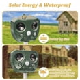 thumbnail image 5 of Repelente de animales ultrasónico con energía solar, repelente de animales ultrasónico al aire libre con repelente de flash y sonido, 5 of 5