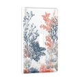 thumbnail image 2 of Yayeee Toggle Light Switch Wall Plate 1-Gang 4.5"x2.7" Home Decorative Outlet Cover, White Sea Plants, 2 of 7