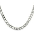 thumbnail image 3 of Chisel Stainless Steel Polished 5.5mm Figaro Chain - 24", 3 of 8