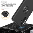thumbnail image 6 of AIOVETEAB for Samsung Galaxy A15 5G Case,Silky Soft Touch Heavy Duty Protective Cover with Ring Holder Kickstand Magnetic Phone Case for Samsung Galaxy A15 5G 2024 (Black), 6 of 7