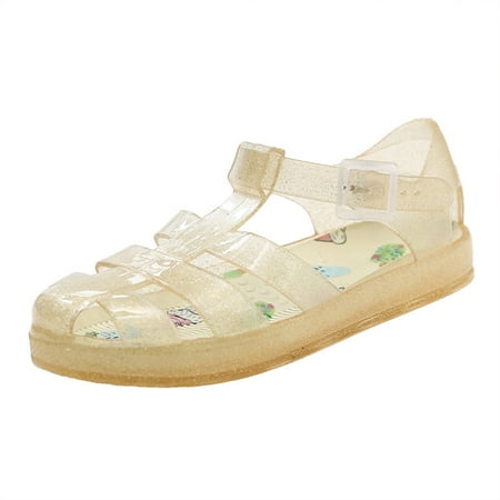AUNVITO Kids Shoes Fashion Girls  Sandals Roman Shoes Soft Soled Open Toe Princess Shoes Sandals
