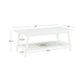 thumbnail image 2 of Linon Ashville Indoor Mid-Century Coffee Table with Shelf, White, 2 of 13