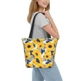 thumbnail image 2 of Pofeuu Blue Striped Sunflower Print Women Fashion Shoulder Handbags Top Handle Satchel Bags Tote Shoulder Shopping Bag Stylish Canvas Tote Bag, 2 of 6