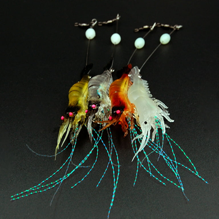 Mulanimo Soft Lure 9cm/6g Fishing Luminous Shrimp Bait Artificial Fishing  Simulation Prawn Lure Fishing Tackle 