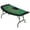 Green#1, variant on Game Tables Soozier Poker Table Foldable, 70" Oval Blackjack Casino Texas Holdem Poker Game Table for 10 Players with Cup Holders, Blue and Brown,Pool Table