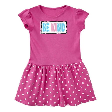 

Inktastic Be Kind Stencil in Trans Colors Gift Toddler Girl Dress