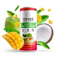 thumbnail image 4 of Vouke Mango Coconut - Green Tea - Non-Carbonated - Clean Energy Drink - Collagen Protein - 80mg Caffeine from Green Tea and Matcha, Zero Sugar, 15 Calories (12FL OZ - 12 Pack), 4 of 7
