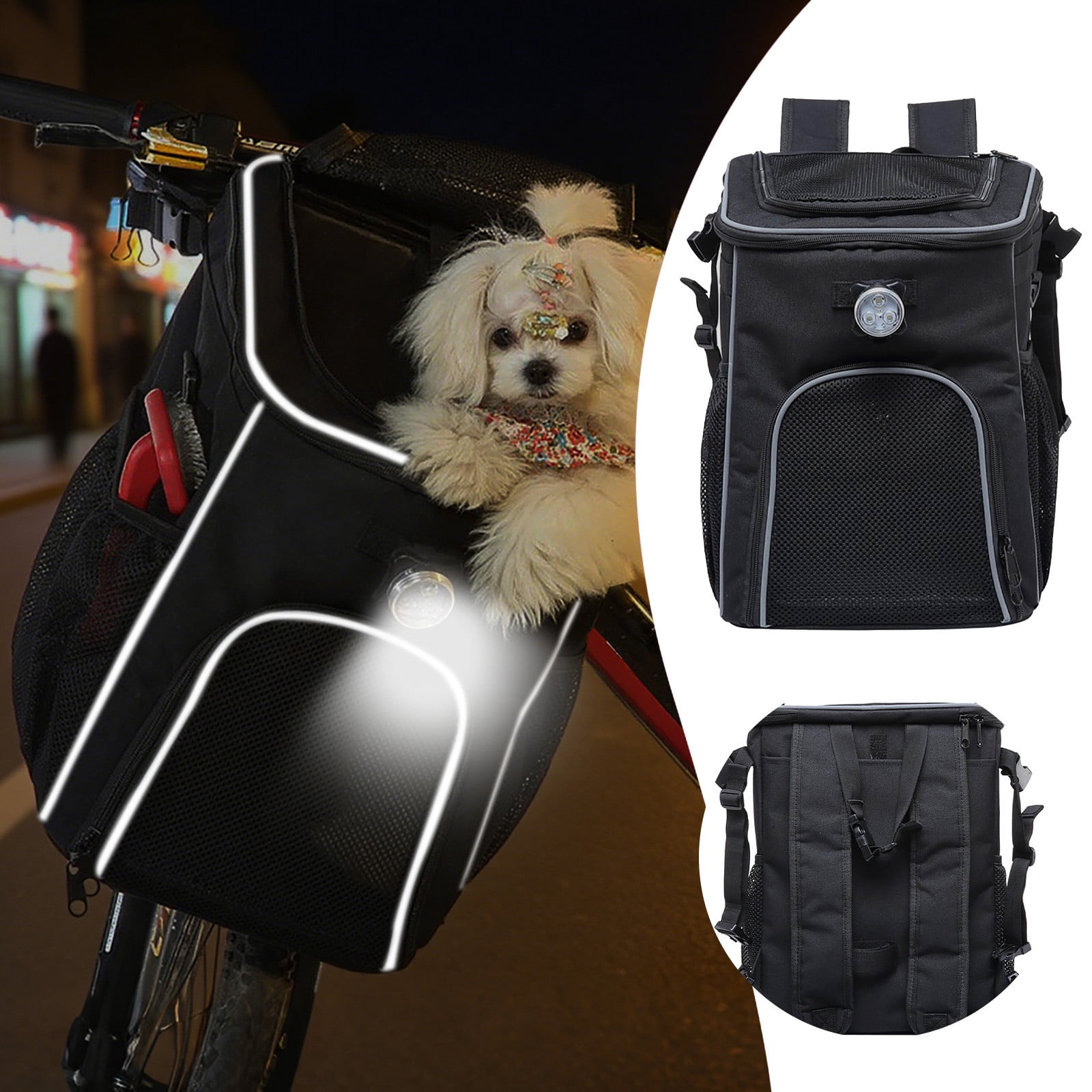 Pet Carrier Backpack for Cats and Dogs - Airline Approved, Breathable with 4 Mesh Windows, Portable & Ventilated for Travel, Hiking, and Camping, Comfortable Pet Backpack Carrier