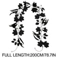 thumbnail image 6 of Halloween Black Maple Leaf Decor, Realistic Artificial Leaf Garland, Gothic Hanging Foliage Accent, Door Mantel Wall Party Display, Spooky Seasonal Holiday Decoration, 6 of 9
