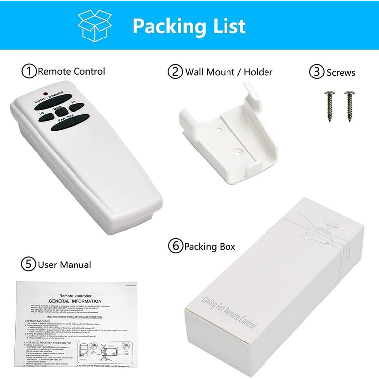 Ceiling Fan Remote Control Id8 Shelly Lighting