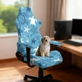 thumbnail image 3 of Xoenoiee Turtle Starfish Print Gaming Chair Covers Slipcovers, Office Chair Covers with Armrest Covers, 4Pc/Set Durable Stretchable Elastic Computer Chair Cover for Anti Cat Scratch, 3 of 7