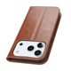 thumbnail image 5 of For iPhone 17 Pro Case Crazy Horse Texture Split Leather Wallet Phone Cover - Dark Brown, 5 of 5