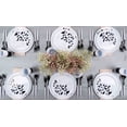 thumbnail image 3 of (50 PACK) EcoQuality 10.6" inch Round White Plastic Plates with Black Garden Design - Disposable China Like Party Plates, Heavy Duty Salad Plates, Dinner Plate, Dessert, Wedding, Serveware, 3 of 3