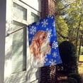 thumbnail image 2 of Carolines Treasures LH9307-FLAG-PARENT Petit Basset Griffon Vendeen Winter Snowflakes Holiday Flag  multicolor, 2 of 2
