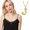 J, variant on Gold Initial Number Necklace for Men Women, Gold Plated Diamond Letter Pendant Necklace Big A-Z, Customerized Letter Wheat Chain for Athletes Rappers