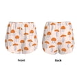thumbnail image 3 of Yiaed Mushrooms Print Women's Running Shorts with Liner 3 Zipper Pockets Elastic Workout Athletic Gym Yoga Shorts-Medium, 3 of 7