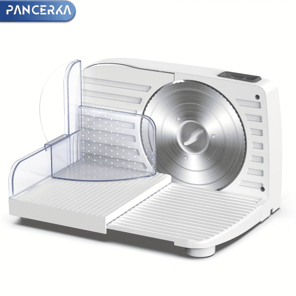 PANCERKA 1pc Electric Meat Slicer, 0-15Mm Adjustable Thickness, Suitable for Home And Commercial Use, Cutting Deli Food, Meat, Vegetables, Fruits, Lamb Slicer/Meat Cutter/Electric Bread Slicer/Meat S