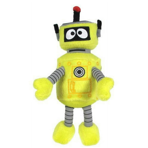 Ty Beanie Baby - Yo Gabba Gabba Plex Robot 10" Plush (NO TY HANG TAG)(BONUS 1 FUN CHOPS