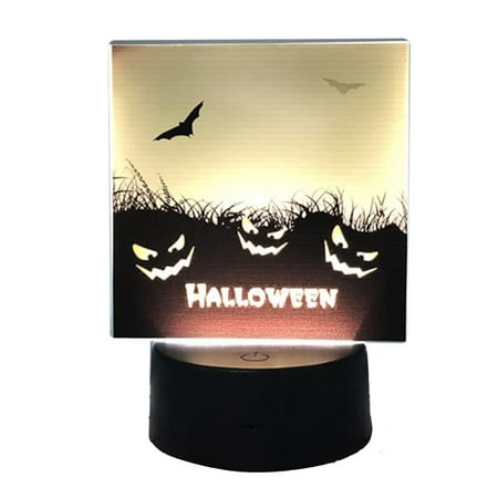 

Halloween Decoration Night Light | Halloween Bat Witch Pumpkin Table LED Lights | USB Charging Halloween Party Tabletop Lighted Decoration