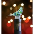 thumbnail image 4 of Cheers Decorative Glass Wine Stopper, Fun Wine Stoppers for Nautical Beach Themed Wine Bar & Kitchen Decor, Metal & Rubber Plug Wine Saver Cork Stoppers & Champagne Bottle Stopper - 5" SEAL ANIMAL, 4 of 8