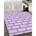 thumbnail image 3 of Ahgly Company Machine Washable Indoor Rectangle Transitional Rich Lilac Purple Area Rugs, 4' x 6', 3 of 7