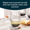 thumbnail image 4 of Libbey Classic Smoke All-Purpose Stemless Wine Glasses, 15.25-ounce, Set of 6, 4 of 6