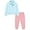 Blue, variant on ZOEREA Kids Toddler Girls Clothes Outfits 2 Piece Zip Tops Long Sleeve Fashion Fall Winter Clothing Set 2-7 Years